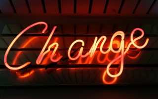 Change neon light signage